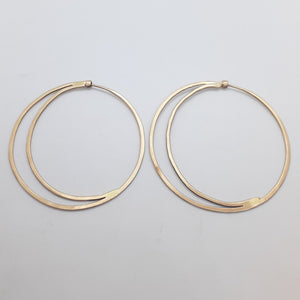 Cresent Moon Hoop Earrings