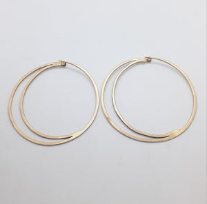 Cresent Moon Hoop Earrings