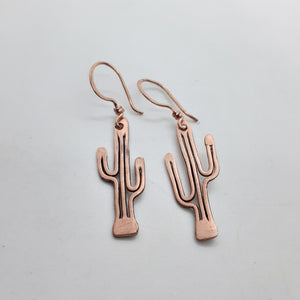 Mini Copper Saguaro Cactus