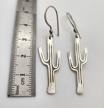 Load image into Gallery viewer, Mini Saguaro Cactus Earrings Sterling Silver