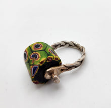 Load image into Gallery viewer, African Trade Bead Twine Ring