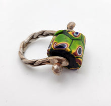 Load image into Gallery viewer, African Trade Bead Twine Ring